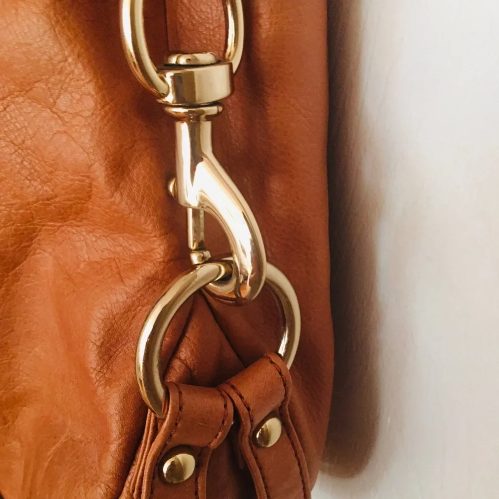 Rebecca Minkoff Cognac Brown Leather Hobo Bag